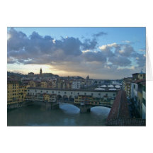 Coucher du soleil de Florence - d'Arno Carte