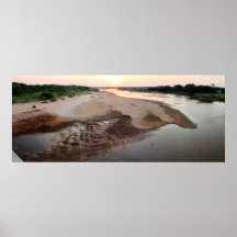 Coucher du soleil de la rivière Cimarron, juin 201 Affiches