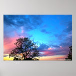 Coucher du soleil de mai semblant du sud posters