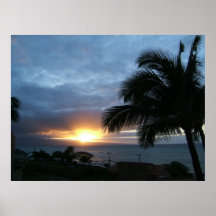 Coucher du soleil de Maui Poster