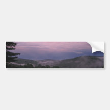 Coucher du soleil de montagne autocollants pour voiture