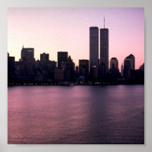 Coucher du soleil de New York Posters