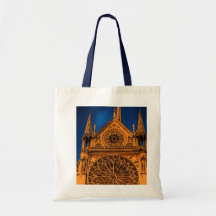 Coucher du soleil de Notre Dame Sacs Fourre-tout