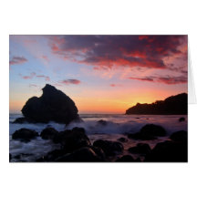 Coucher du soleil de plage de Muir Cartes