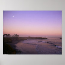 Coucher du soleil de Santa Cruz Posters