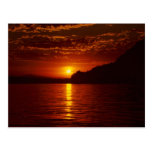 Coucher du soleil de silhouette de PendOreille de  Cartes Postales