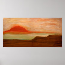 Coucher du soleil de Stan Levine - toile ou pleine