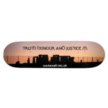 coucher du soleil de stonehenge skateboards customisés