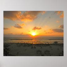 Coucher du soleil de Tel Aviv Posters