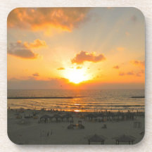 Coucher du soleil de Tel Aviv Sous-bocks
