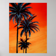 Coucher du soleil de tequila affiche