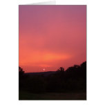 "Coucher du soleil d'été " Cartes De Vœux