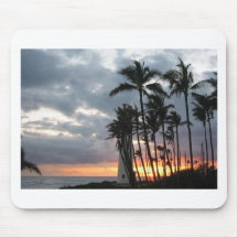 Coucher du soleil en Hawaï Tapis De Souris