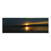 Coucher du soleil foncé de dock modèle de carte de visite