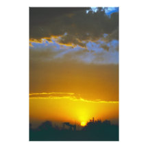 Coucher du soleil occidental #1 du Texas Photos Sur Toile