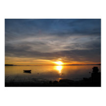 Coucher du soleil orageux modèles de cartes de visite