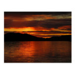 Coucher du soleil orageux cartes postales