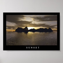 Coucher du soleil poster