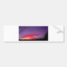 Coucher du soleil pourpre adhésif pour voiture