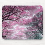 Coucher du soleil rose tapis de souris