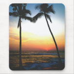 Coucher du soleil rougeoyant tapis de souris