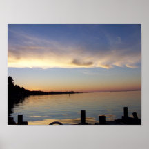 Coucher du soleil sain d'Albamarle Posters