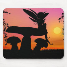 Coucher du soleil Siluetts de Fae Tapis De Souris