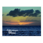 Coucher du soleil spectaculaire, Lahaina, Maui Haw Carte Postale