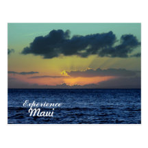 Coucher du soleil spectaculaire, Lahaina, Maui Haw Carte Postale