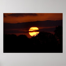 Coucher du soleil sud-africain affiches