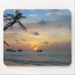 Coucher du soleil sur les Maldives Mousepad tapis de souris