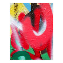 couches de peinture de graffiti cartes postales