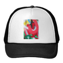 couches de peinture de graffiti casquettes