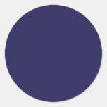 Couleur d'arrière - plan - profondément bleu autocollant rond
