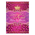 Couleur douce de PixDezines 16/Magenta leopard/DIY Faire-part Personnalisables