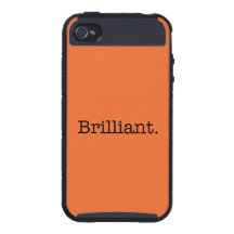 Couleur orange de tendance de mandarine brillante  coques iPhone 4