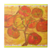 couleur pour aquarelle de groupe de tomate carreaux