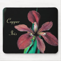 Couleur profonde riche Mousepad d'iris de cuivre Tapis De Souris