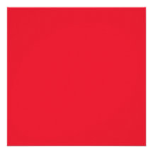 Couleur rouge carré de 5,25 pouces cartons d'invitation