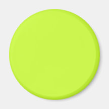 Couleur solide de la chaux #CCFF33 Magnets Pour Réfrigérateur