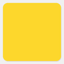 Couleur solide de mode jaune canari jaune autocollants