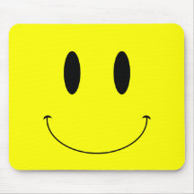 Couleur souriante de coutume de visage de KRW Tapis De Souris