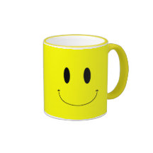 Couleur souriante de coutume de visage de KRW Tasses