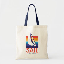 Couleur Square_Sail San Diego de bateau Sacs En Toile