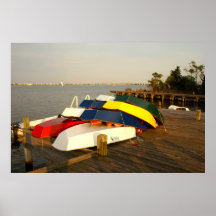 Couleur sur le bord de mer affiches