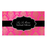 Couleur victorienne rose de PixDezines Damask/DIY Cartes De Visite Personnelles