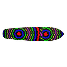 Couleur VRAIE : Vagues circulaires d'énergie Plateau De Skate