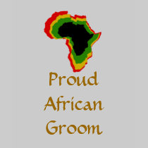 Couleurs africaines de casserole "de marié africai t-shirts