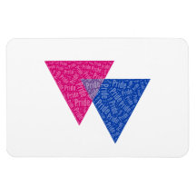 COULEURS BISEXUELLES DE FIERTÉ MAGNET EN VINYLE