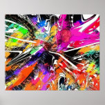 Couleurs d'affiche d'art de graffiti d'abrégé sur 